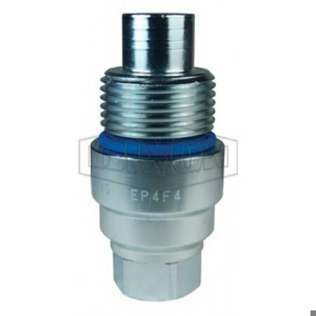 DIXON DQC VEP Hydraulic Plug, 3/4 in x 3/4-14 Nominal, Female NPTF, Steel, Domestic VEP6F6